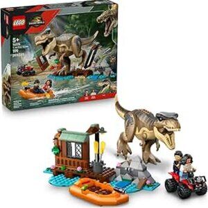 NEW LEGO Jurassic World T Rex River Escape Dinosaur Building Block Toy 76975